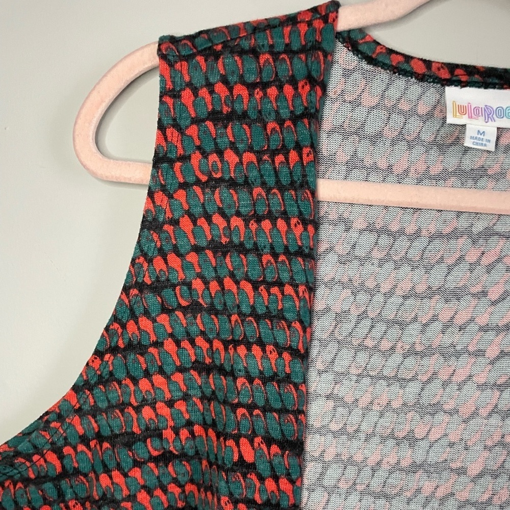 Bright Lularoe Joy Longline Vest - Picture 4 of 9